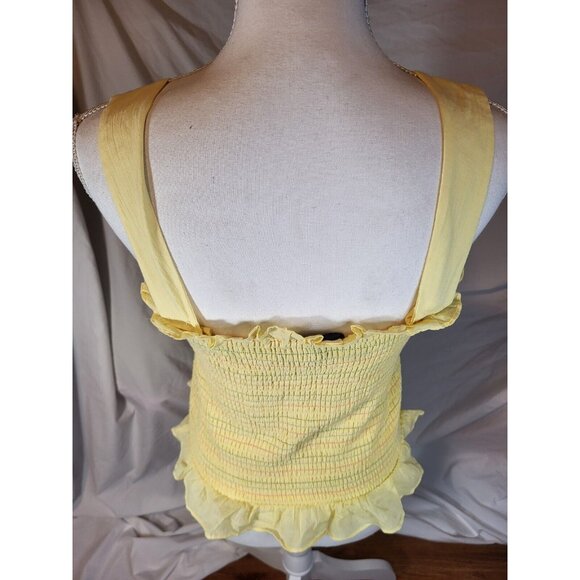 Modcloth Hot Fun In‎ The Summertime Smocked Tank Top Size Large - Picture 4 of 5